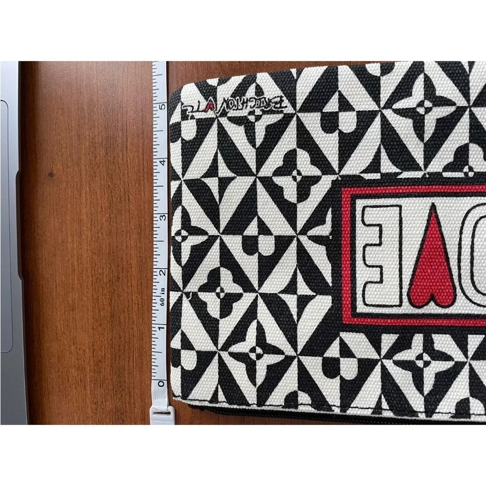 New Brighton Love Pouch Makeup, Documents. Cosmetics, Cards. Travel. Canvas.